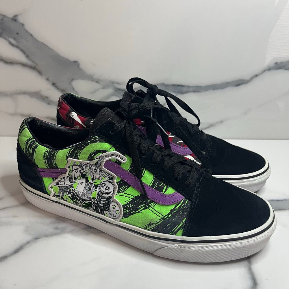 Vans The Nightmare Before Christmas Lock Shock & Barrel Shoes Mens Sz 11 Skater